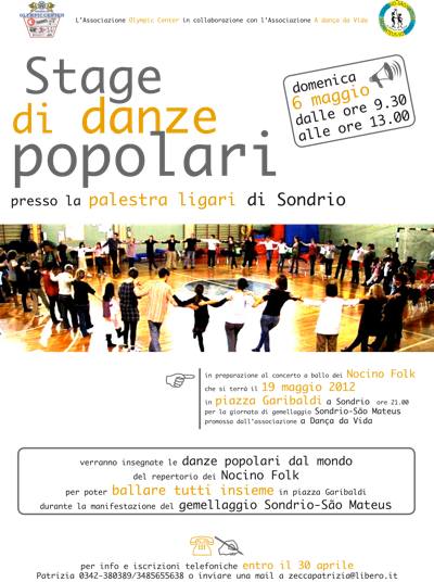 Stage di danze popolari a SONDRIO